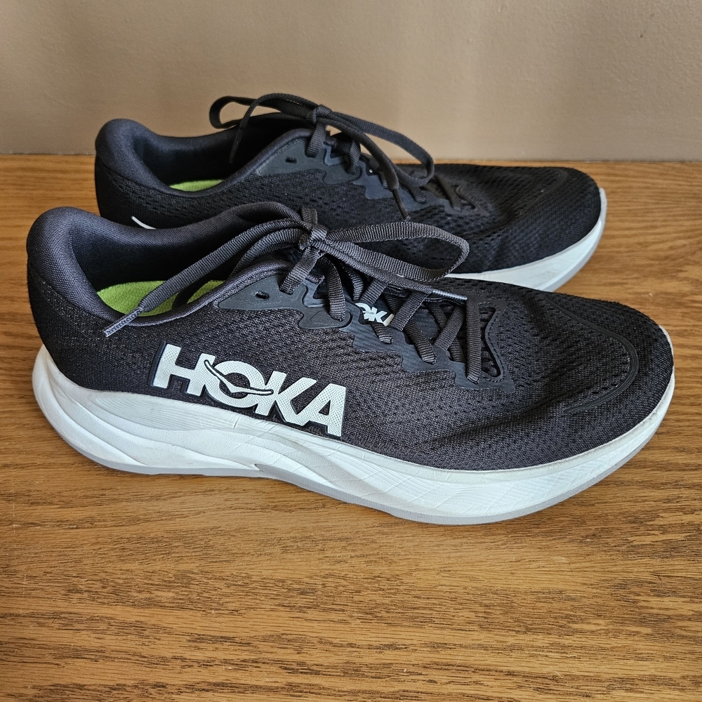 HOKA Rincon 4 Men's Black Running Shoes Size 10